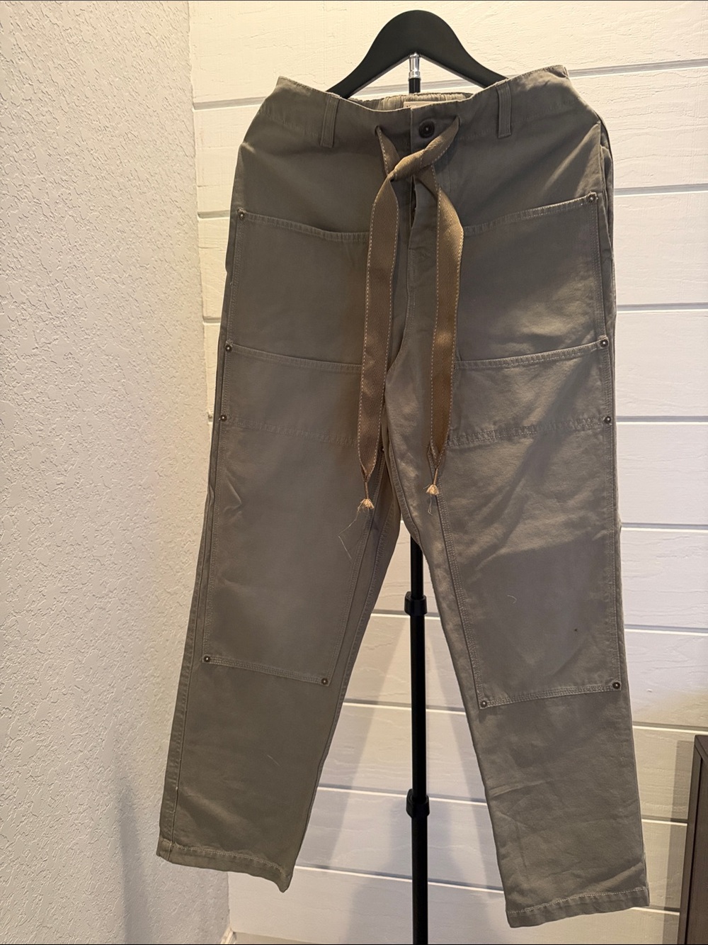 We The Free Men's Olive Utility Cargo Pants with Drawstring